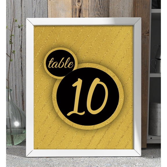 Darling Souvenir Double Sided Print Speech Bubble Table Numbers Wedding Decorative Table Top Cards-4" x 6" (1 to 20)