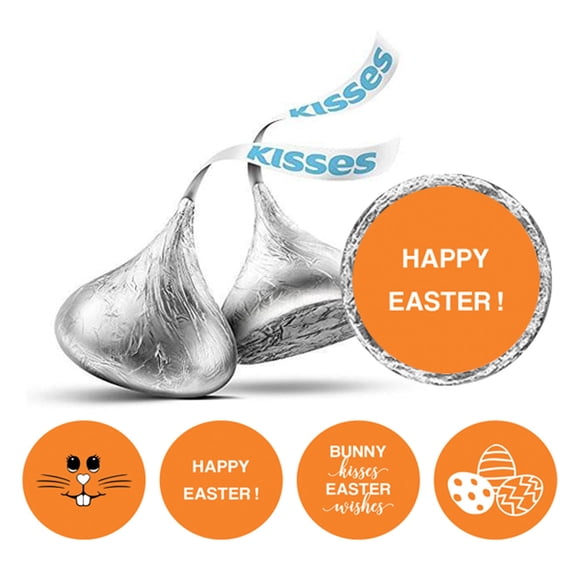 Darling Souvenir Easter Theme Stickers ForChocolateChocolate Labels 190 Pcs DIY-Orange
