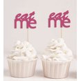 thumbnail image 1 of Darling Souvenir, Eat Me Wedding Cupcake Toppers , Baby Shower Party Dessert Decorations Picks - Pack Of 20, 1 of 1