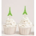 thumbnail image 1 of Darling Souvenir, Eiffel Tower Cupcake Toppers, Wedding Party Dessert Decorations - Pack Of 40, 1 of 3