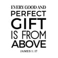 thumbnail image 1 of Darling Souvenir Every Good And Perfect Gift Is From Above Burlap Print James 1:17 Bible Verse Decor Gift-Burlap Print Only(8 x 10 Inches), 1 of 1