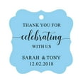 thumbnail image 1 of Darling Souvenir Fancy Frame Custom Paper Tags Thank You For Celebrating With Us Wedding Favor Gift Hang Tags-Baby Blue-50 Tags, 1 of 1