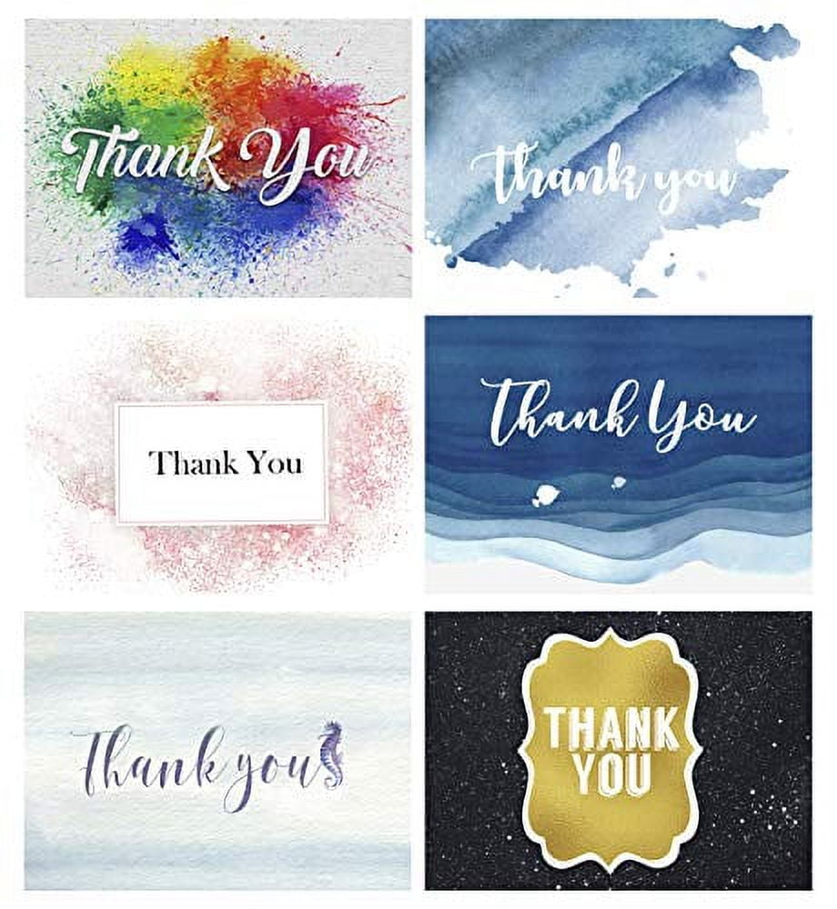 Darling Souvenir Floral Assorted Thank You Card Folded Blank Note