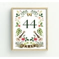 thumbnail image 1 of Darling Souvenir Floral & Guitar Frame Table Numbers Wedding Reception Table Cards Decor-4" x 6" (1 to 12), 1 of 4