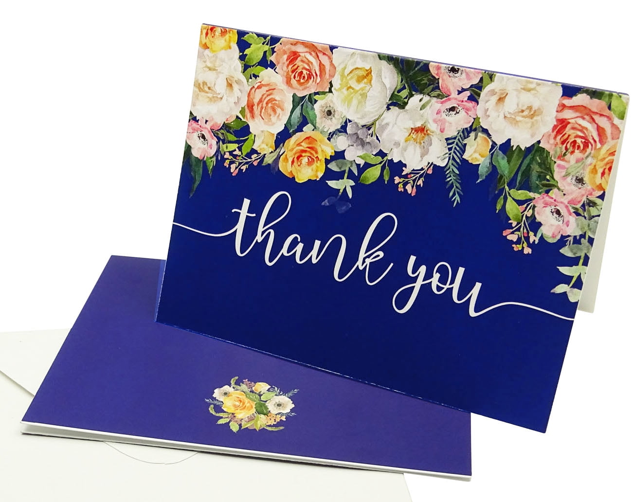 Darling Souvenir Floral Wedding Thank You Greeting Cards With White Envelopes Pack Of 36 Pcs