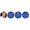 thumbnail image 1 of Darling Souvenir From The New Photo Wedding Custom Stickers 190 Pcs Chocolate Labels-Blue, 1 of 1