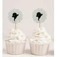 thumbnail image 1 of Darling Souvenir, Glitter Halloween Party Cupcake Toppers, Birthday Dessert Decorations - Pack Of 20, 1 of 3