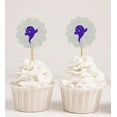 thumbnail image 1 of Darling Souvenir, Glitter Halloween Party Cupcake Toppers, Birthday Dessert Decorations - Pack Of 40, 1 of 3