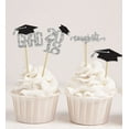 thumbnail image 1 of Darling Souvenir, Graduation Cap Theme Party Cupcake Toppers , Dessert Decorations Congrats Grad! Cupcake Toppers - Pack Of 40, 1 of 1
