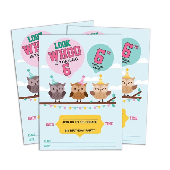 Darling Souvenir Green Birthday Invitation Card Printable Elegant Fill or Write In Blank Party Invites 28 Pcs 5 x 7 Inches