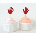 thumbnail image 1 of Darling Souvenir, Hand Shape Cupcake Toppers, Birthday/ Wedding Party Dessert Decorations - Pack Of 20, 1 of 3