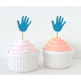thumbnail image 1 of Darling Souvenir, Hand Shape Cupcake Toppers, Birthday/ Wedding Party Dessert Decorations - Pack Of 20, 1 of 3