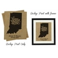 thumbnail image 1 of Darling Souvenir Home Sweet Home Burlap Print Wall Decor Indiana Map Personalized Housewarming Gift-Burlap Print Only(8 x 10 Inches), 1 of 3