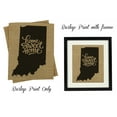 thumbnail image 1 of Darling Souvenir Home Sweet Home Burlap Print Wall Decor Indiana State Map Housewarming Gift-Burlap Print Only(8 x 10 Inches), 1 of 3
