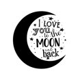 thumbnail image 1 of Darling Souvenir I love you To The Moon And Back Burlap Print Nursery Decor Baby Shower Gift-Burlap Print Only(8 x 10 Inches), 1 of 1