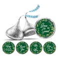 thumbnail image 1 of Darling Souvenir Leaf Border Wedding Party Theme Stickers chocolate Labels 190 Pcs- Green, 1 of 1