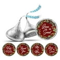 thumbnail image 1 of Darling Souvenir Leaf Border Wedding Party Theme Stickers chocolate Labels 190 Pcs- Maroon, 1 of 2