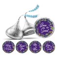 thumbnail image 1 of Darling Souvenir Leaf Border Wedding Party Theme Stickers chocolate Labels 190 Pcs- Purple, 1 of 2