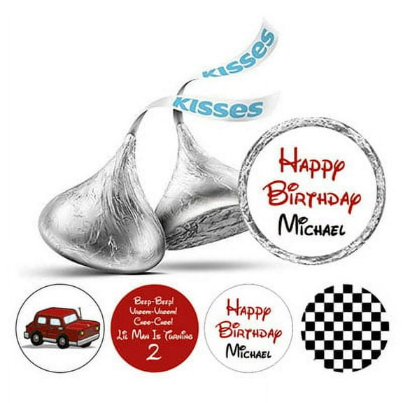 Darling Souvenir Lil Man Is Turning 2nd Birthday Custom Stickers Candy Labels 190 Pcs-Red