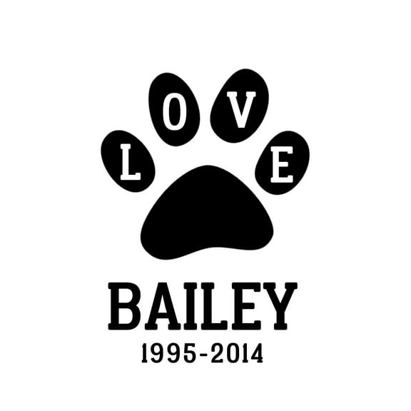 Darling Souvenir Love Burlap Print Wall Decor Dog Paw Personalized Pet Loss Memorial Gift-Burlap Print Only(8 x 10 Inches)