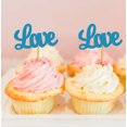 thumbnail image 1 of Darling Souvenir, Love Cupcake Toppers, Wedding Party Dessert Decorations - Pack Of 20, 1 of 3