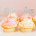 thumbnail image 1 of Darling Souvenir, Love Cupcake Toppers, Wedding Party Dessert Decorations - Pack Of 20, 1 of 3