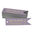 thumbnail image 1 of Darling Souvenir Love Is Sweet Wedding Bottle Tag Real Gold Foil Personalized Favor Hang Tags Pack Of 100, 1 of 1