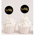 thumbnail image 1 of Darling Souvenir, Love Wedding Cupcake Toppers, Party Dessert Decorations - Pack Of 20, 1 of 3