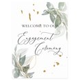 thumbnail image 1 of Darling Souvenir MADE WITH LOVE Leaf With Gold Flakes,Welcome Sign Large Decorative Poster Welcome To Our Engagement Poster For Easel Party Collection- 18x12, 1 of 5