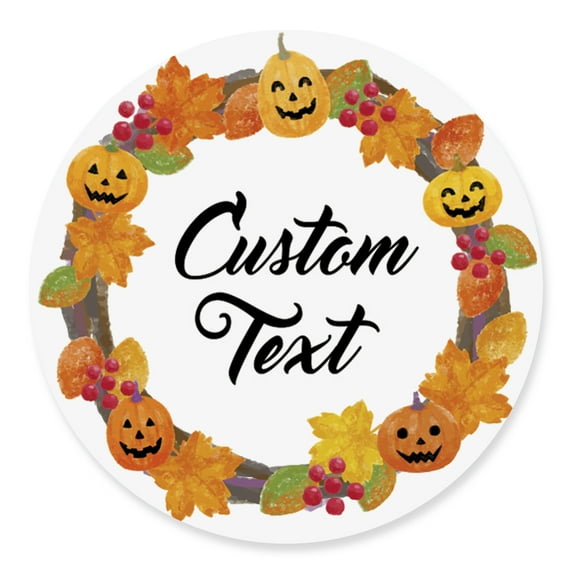 Darling Souvenir MADE WITH LOVEHalloween Theme - 2" CustomStickersPremium 80 Self-AdhesiveRoundLabels- Personalized Halloween Party FavorStickers/RoundEnvelope Seal