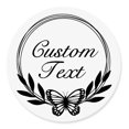 thumbnail image 1 of Darling Souvenir MADE WITH LOVE ButterflyTheme - 2" CustomStickersPremium 80 Self-AdhesiveRoundLabels, Personalized Wedding Party FavorStickers/RoundEnvelope Seal, 1 of 7