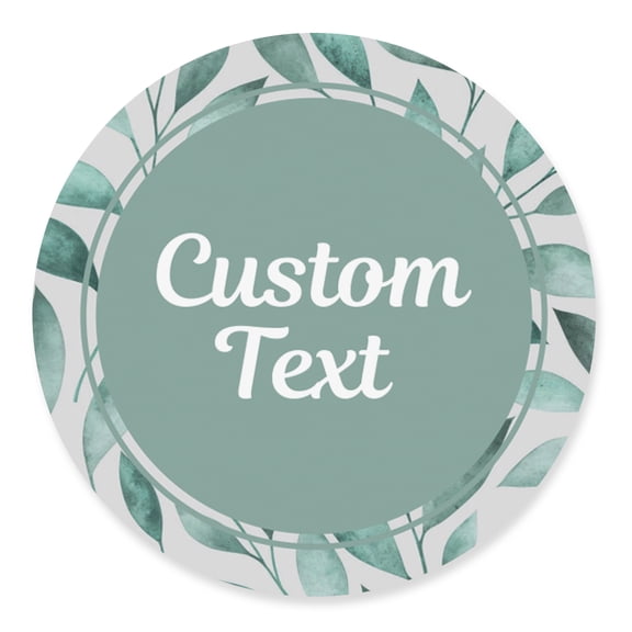 Darling Souvenir MADE WITH LOVE LeafTheme - 2" CustomStickersPremium 80 Self-AdhesiveRoundLabels, Personalized Wedding Party FavorStickers/RoundEnvelope Seal