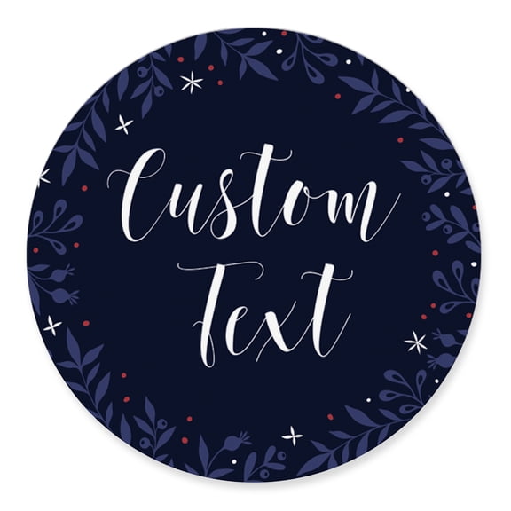 Darling Souvenir MADE WITH LOVE LeafTheme - 2" CustomStickersPremium 80 Self-AdhesiveRoundLabels, Personalized Wedding Party FavorStickers/RoundEnvelope Seal