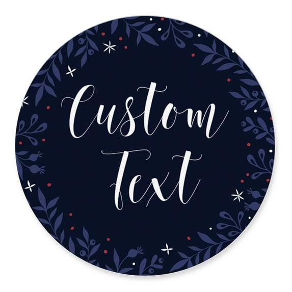 Darling Souvenir MADE WITH LOVE LeafTheme - 2" CustomStickersPremium 80 Self-AdhesiveRoundLabels, Personalized Wedding Party FavorStickers/RoundEnvelope Seal