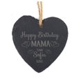 thumbnail image 1 of Darling Souvenir MADE WITH LOVE Personalized Mom's Birthday Engraved Slate Hanging Christmas Tree Ornament with String Custom Gift, 1 of 4