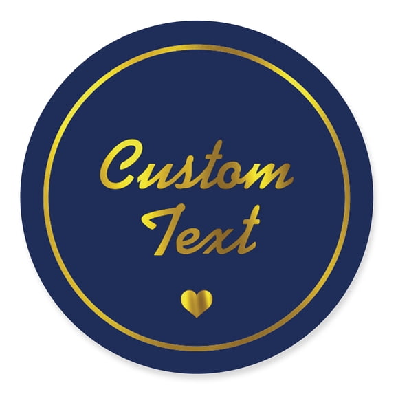 Darling Souvenir MADE WITH LOVE Plain BlueTheme - 2" CustomStickersPremium 80 Self-AdhesiveRoundLabels- Personalized Wedding Party FavorStickers/RoundEnvelope Seal