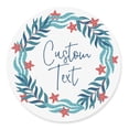 thumbnail image 1 of Darling Souvenir MADE WITH LOVE Starfish Wreath - 2" CustomStickersPremium 80 Self-AdhesiveRoundLabels, Personalized Wedding Party FavorStickers/RoundEnvelope Seal, 1 of 7