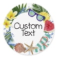 thumbnail image 1 of Darling Souvenir MADE WITH LOVEBeach Theme - 2" CustomStickersPremium 80 Self-AdhesiveRoundLabels- Personalized Beach Party FavorStickers/RoundEnvelope Seal, 1 of 7