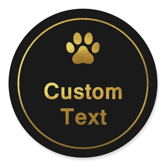 Darling Souvenir MADE WITH LOVEPaw Theme - 2" CustomStickersPremium 80 Self-AdhesiveRoundLabels- Personalized Baby ShowerStickers/RoundEnvelope Seal