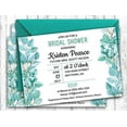 thumbnail image 1 of Darling Souvenir Mint Custom Printed Bridal Shower Invitations, Set of 10 Personalized Invites With Envelopes 5 x 7, 1 of 1