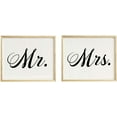 thumbnail image 1 of Darling Souvenir Mr and Mrs Wedding Party Sign Signage Party Print - Frame Not Included, 1 of 1