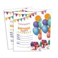 thumbnail image 1 of Darling Souvenir Multicolor Birthday Invitation Card Printable Elegant Fill or Write In Blank Party Invites 28 Pcs 5 x 7 Inches, 1 of 5