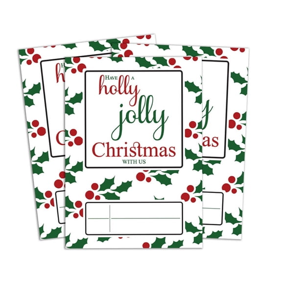 Darling Souvenir Multicolor Christmas Invitation Card Printable Fill or Write In Blank Invites Party Supplies Pack Of 28