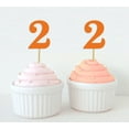 thumbnail image 1 of Darling Souvenir, Number 2 Birthday Cupcake Toppers, Birthday/ Anniversary Party Dessert Decorations - Pack Of 20, 1 of 3