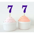 thumbnail image 1 of Darling Souvenir, Number 7 Birthday Year Cupcake Toppers, Birthday/ Anniversary Party Dessert Decorations - Pack Of 20, 1 of 3