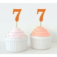 thumbnail image 1 of Darling Souvenir, Number 7 Birthday Year Cupcake Toppers, Birthday/ Anniversary Party Dessert Decorations - Pack Of 20, 1 of 3
