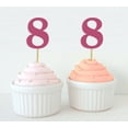 thumbnail image 1 of Darling Souvenir, Number 8 Birthday Year Cupcake Toppers, Birthday/ Anniversary Party Dessert Decorations - Pack Of 20, 1 of 3