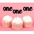 thumbnail image 1 of Darling Souvenir, One First Birthday Cupcake Toppers, Dessert Decorations - Pack Of 20, 1 of 3