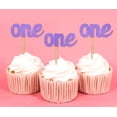 thumbnail image 1 of Darling Souvenir, One First Birthday Cupcake Toppers, Dessert Decorations - Pack Of 40, 1 of 3
