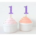 thumbnail image 1 of Darling Souvenir, One First Birthday Number Cupcake Toppers, Birthday/ Anniversary Party Dessert Decorations - Pack Of 20, 1 of 3